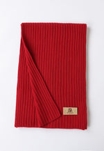 Load image into Gallery viewer, Flat-Ribbed Knit Merino Wool Scarf
