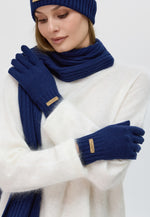 Load image into Gallery viewer, Flat-Ribbed Knit Merino Wool Gloves
