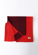 Load image into Gallery viewer, Double-Sided Wool Cape Shawl — Two-Tone Reversible Design
