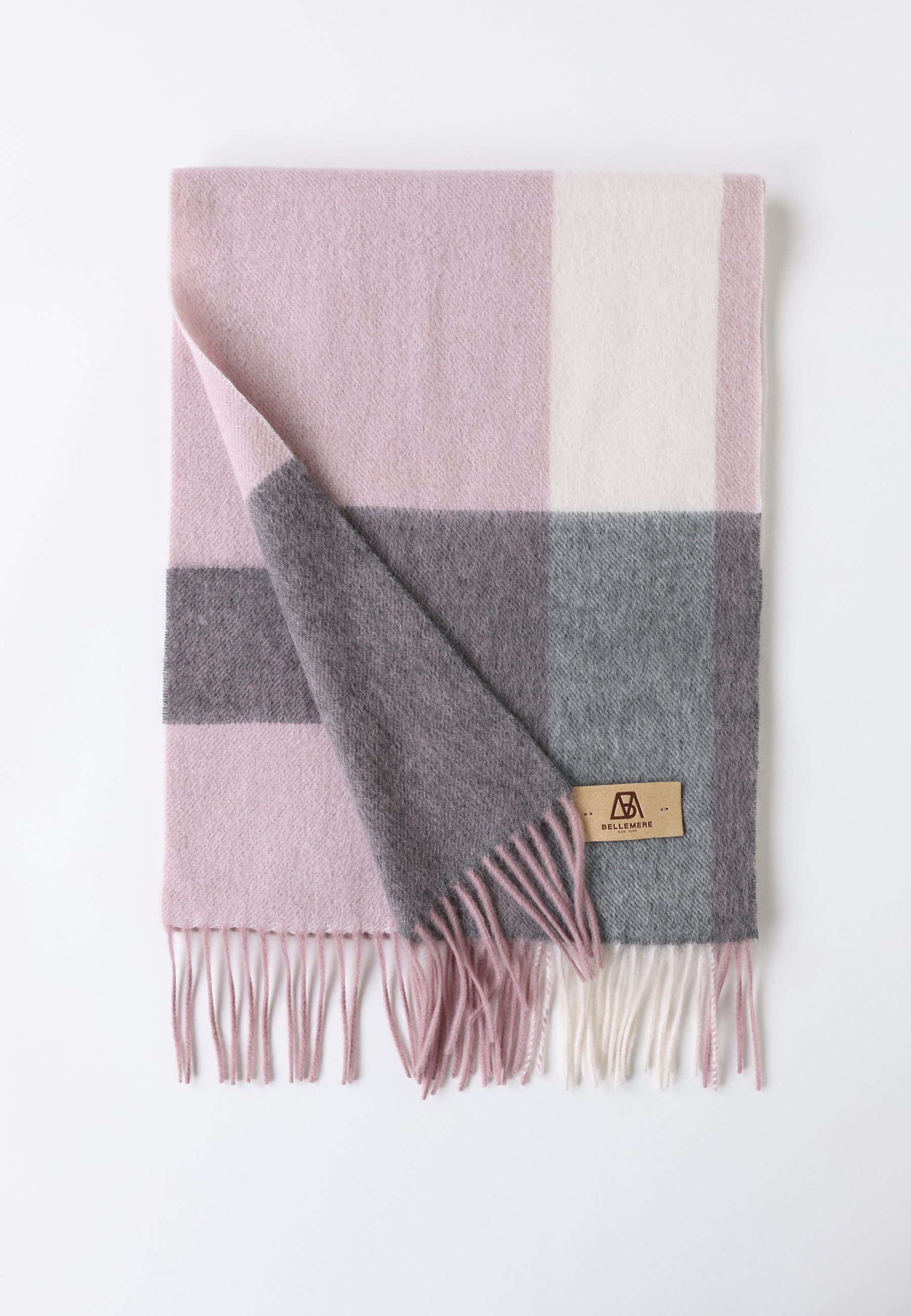 Checker Cashmere Plaid Scarf