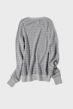 Load image into Gallery viewer, Aesthetic Striped Cashmere Sweater
