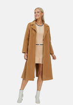 Load image into Gallery viewer, Relaxed Cashmere Blend Coat with Belt
