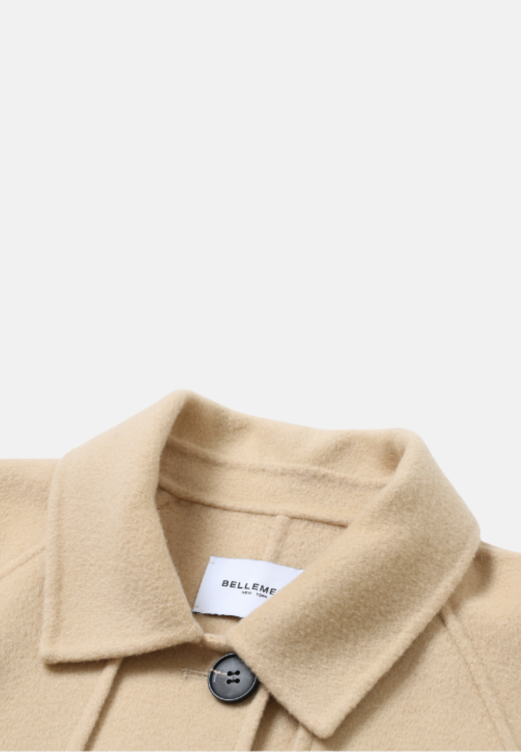Manteau en laine beige