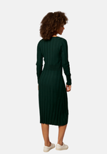 Load image into Gallery viewer, Midi V-Neck Merino Wool Dress
