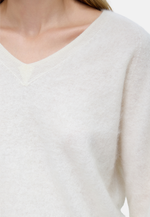 Lade das Bild in den Galerie-Viewer, Brushed Silk Cashmere V - Neck Sweater

