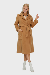 Relaxed Cashmere Blend Coat with Belt935782611894514