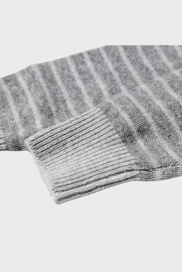Pull en cachemire à rayures esthétique