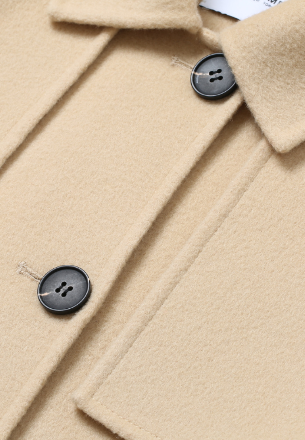 Manteau en laine beige
