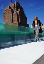 Load image into Gallery viewer, Two-Tone Wool Blend Jumpsuit
