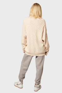 Cable-Knit Cashmere Joggers935809893875954