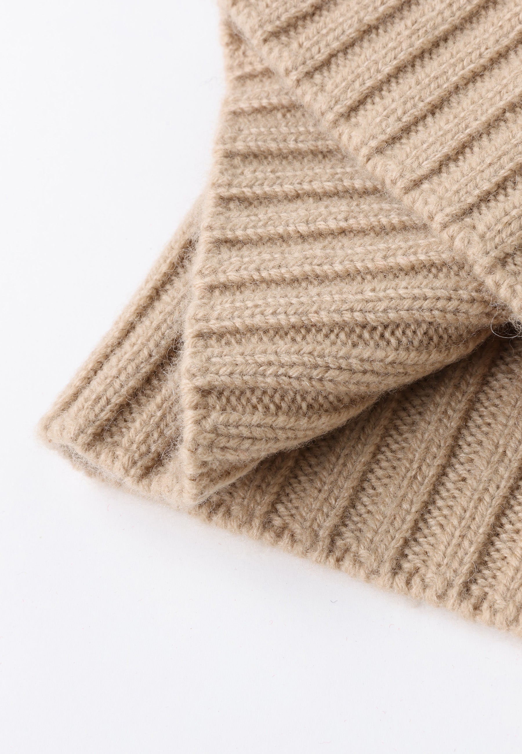 Flat-Ribbed Knit Merino Wool Hat