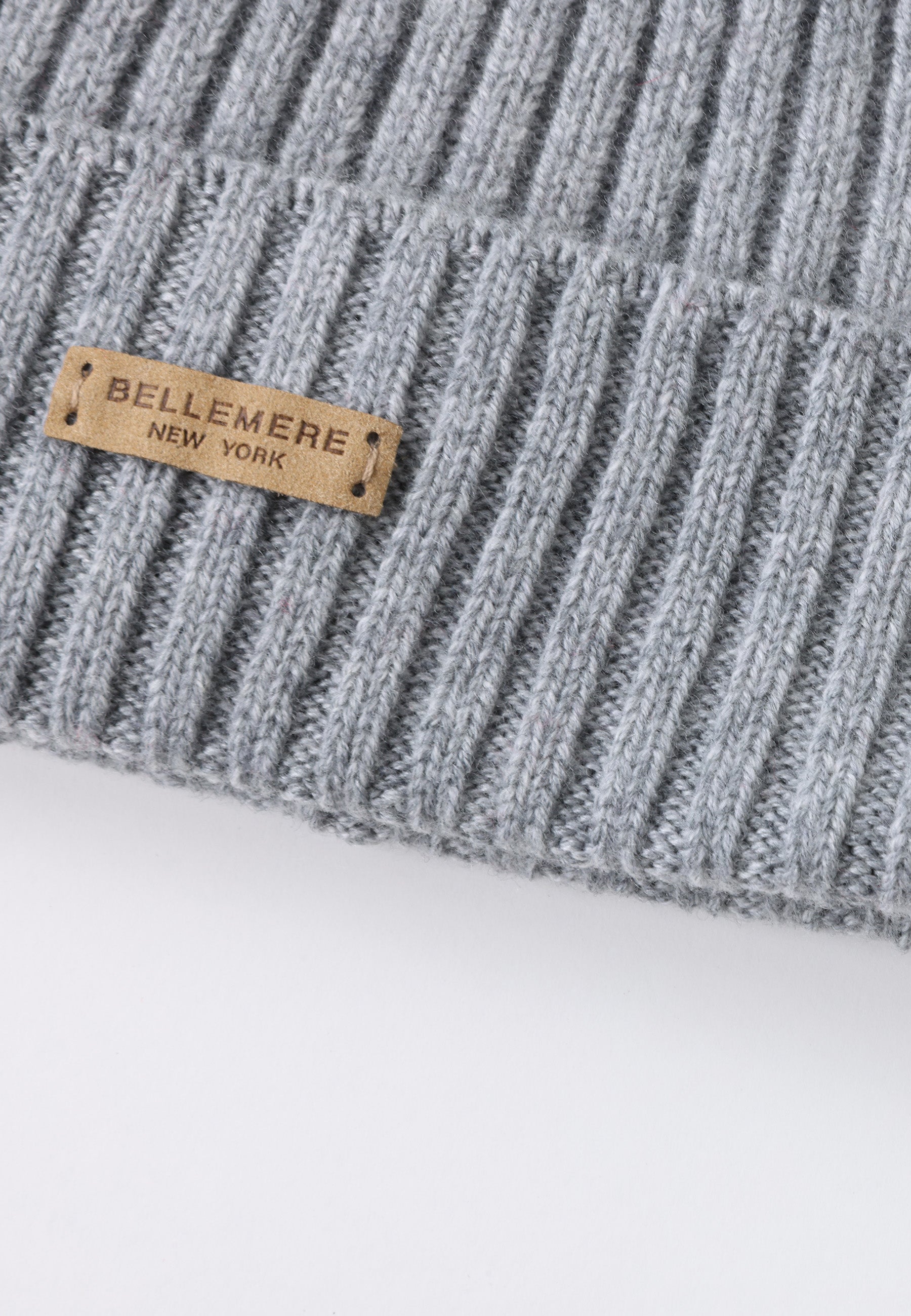 Flat-Ribbed Knit Merino Wool Hat
