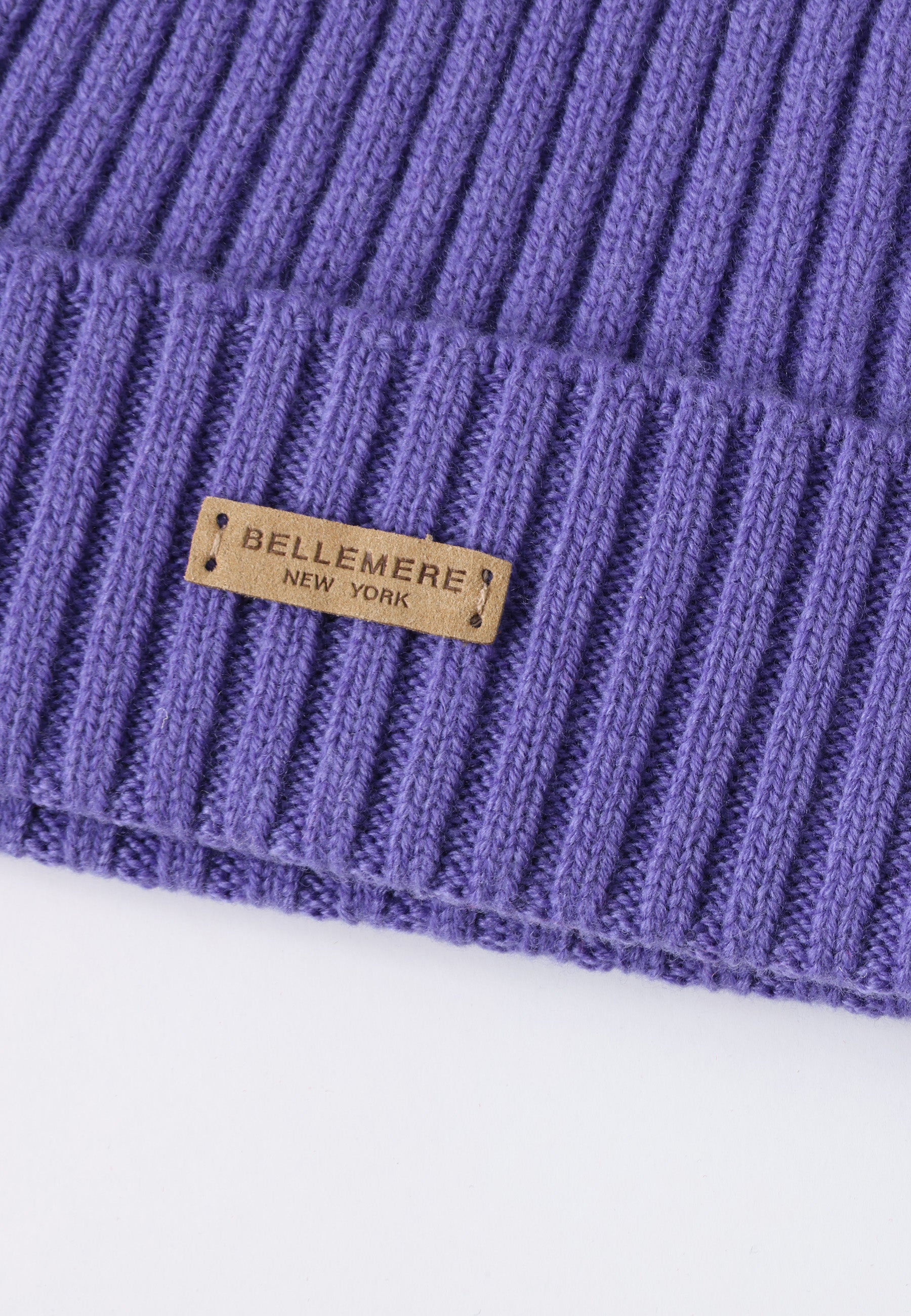 Flat-Ribbed Knit Merino Wool Hat