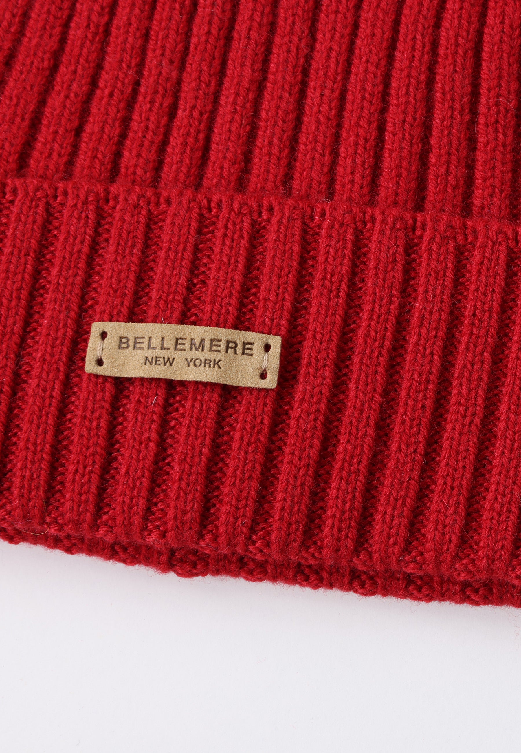 Flat-Ribbed Knit Merino Wool Hat