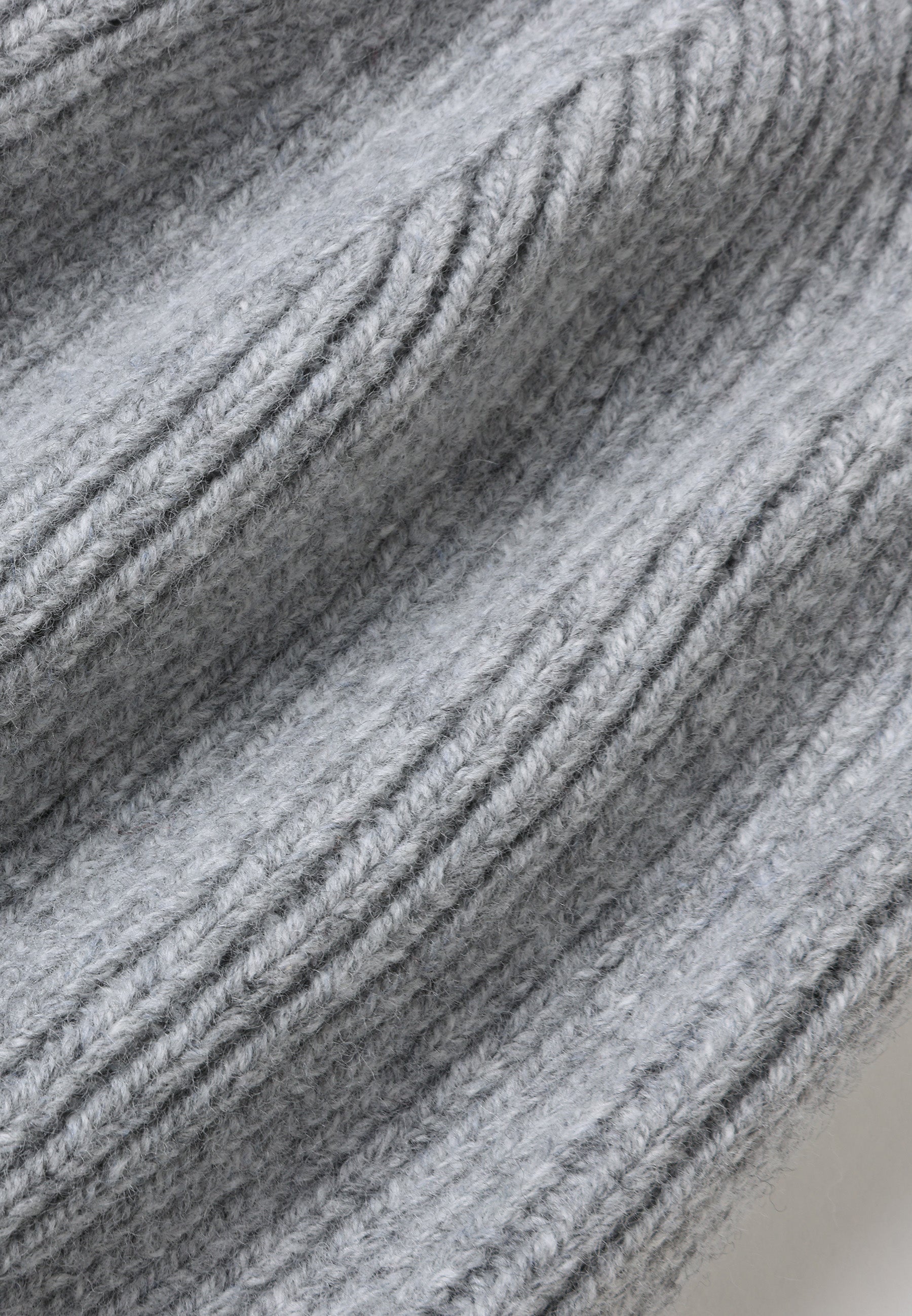 Ribbed Lambswool Beanie