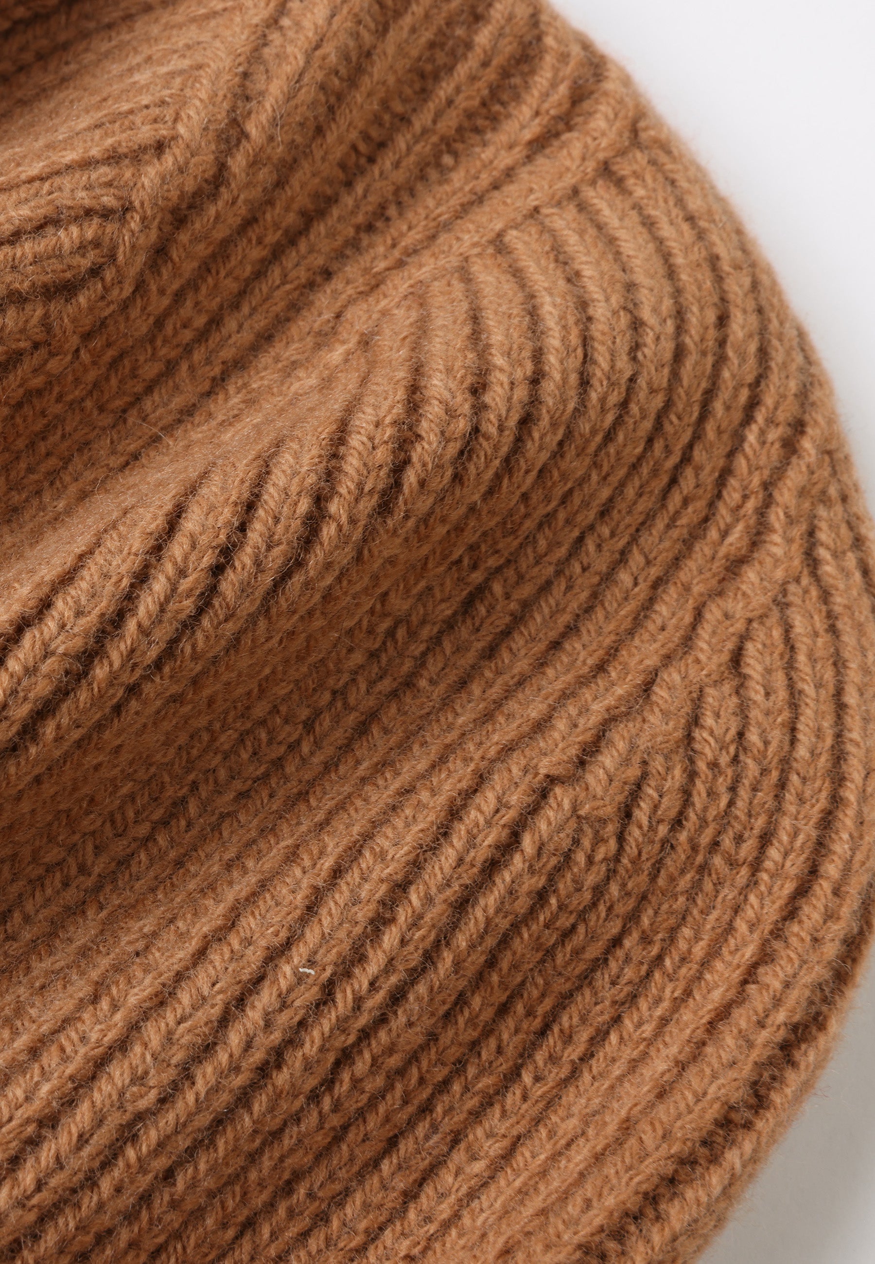 Ribbed Lambswool Beanie