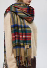 Load image into Gallery viewer, Classic Checker Lambswool Shawl
