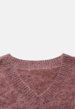 Load image into Gallery viewer, Brushed Pure Cashmere V-Neck Sweater
