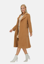 Load image into Gallery viewer, Relaxed Cashmere Blend Coat with Belt
