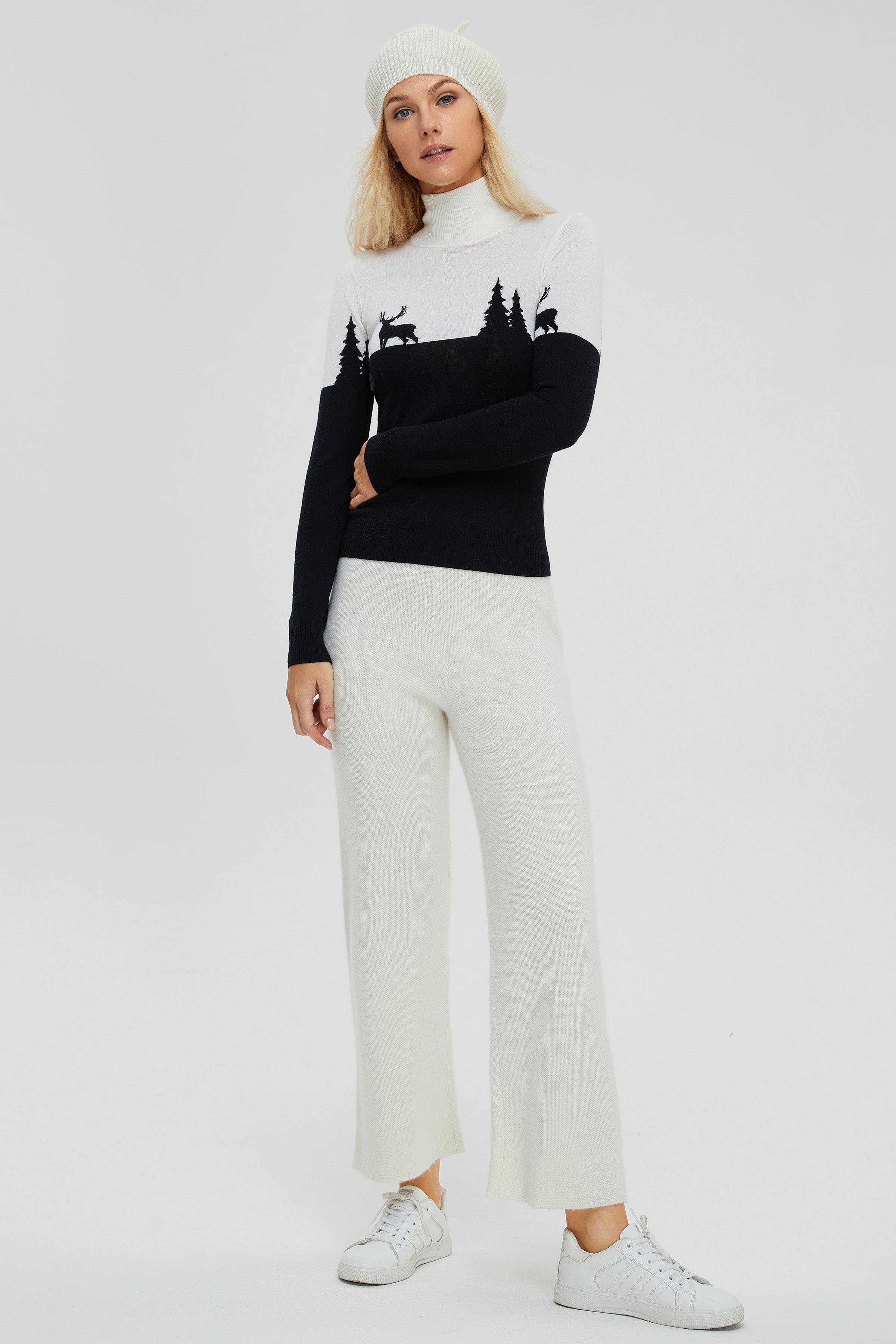 Women's Sweater, Merino Wool, Turtleneck