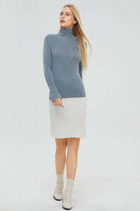 Fitted Turtleneck Sweater (Cashmere & Merino Wool)733235196772594