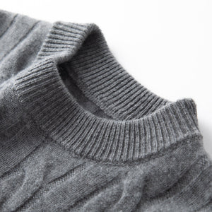 Rich Cable-Knit Merino Sweater1033234122604786