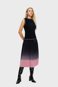 Women's Merino Gradient Pleated Skirt335810085896434