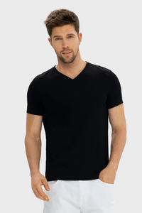 Grand V-Neck Mercerized Cotton T-Shirt1136073385459954