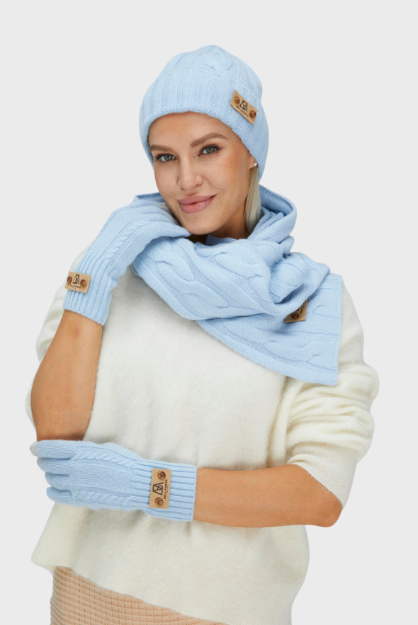 Cable-Knit Unisex Cashmere Scarves