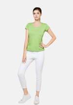 Load image into Gallery viewer, Posh Women&#39;s Cotton U Sharp Slim Fit T-Shirt (135g)
