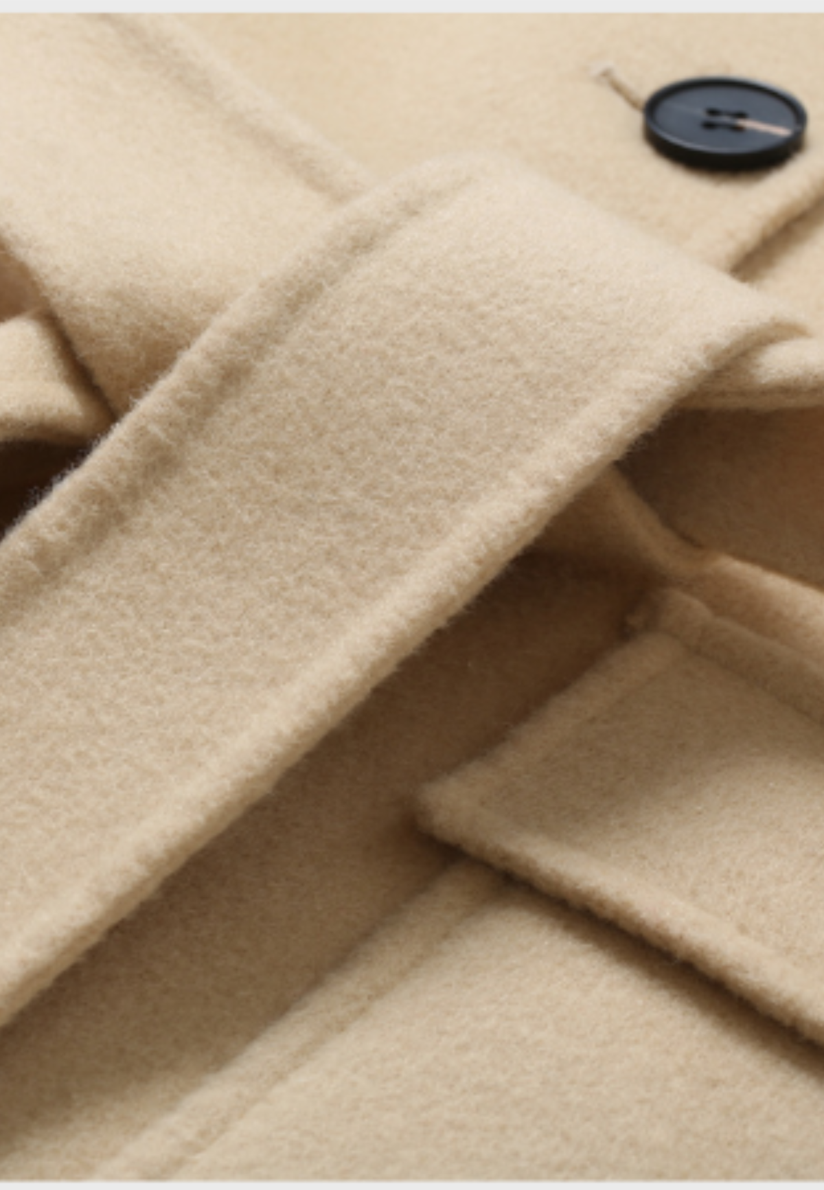 Manteau en laine beige