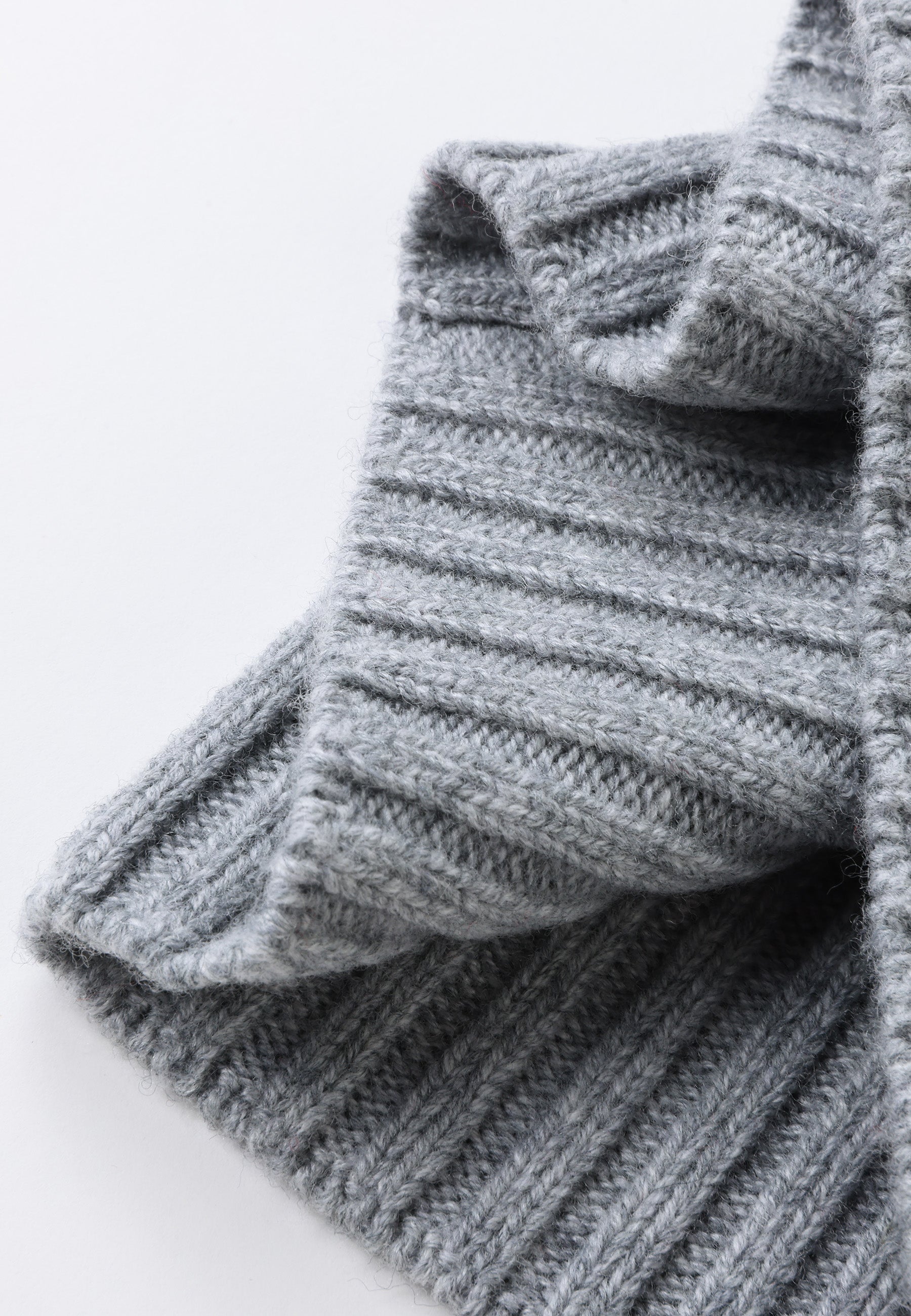 Flat-Ribbed Knit Merino Wool Hat