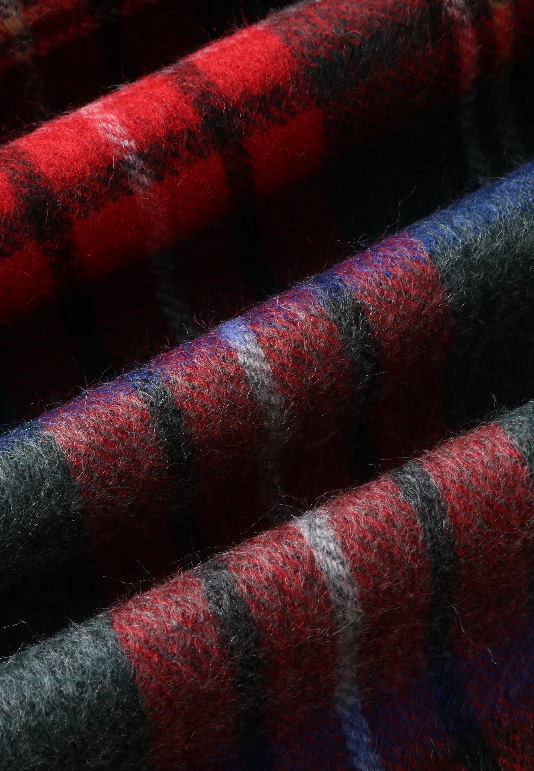 Checker Cashmere Plaid Scarf