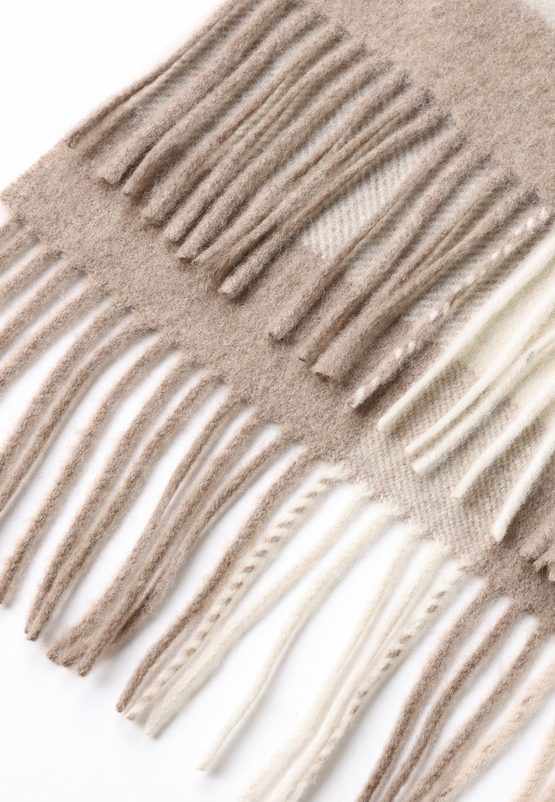 Double Sided Wool Poncho Shawl