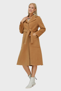 Relaxed Cashmere Blend Coat with Belt1035782611927282