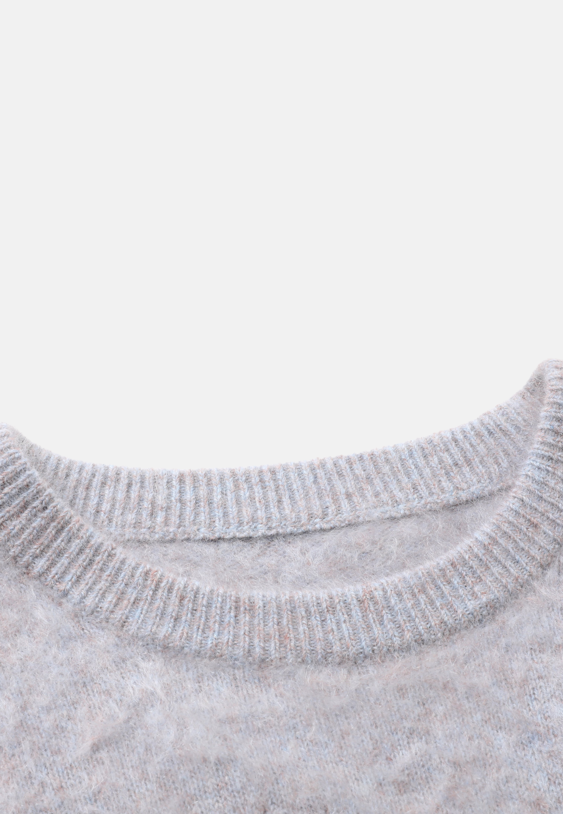 Pure Cashmere Crew - Neck Brushed Sweater