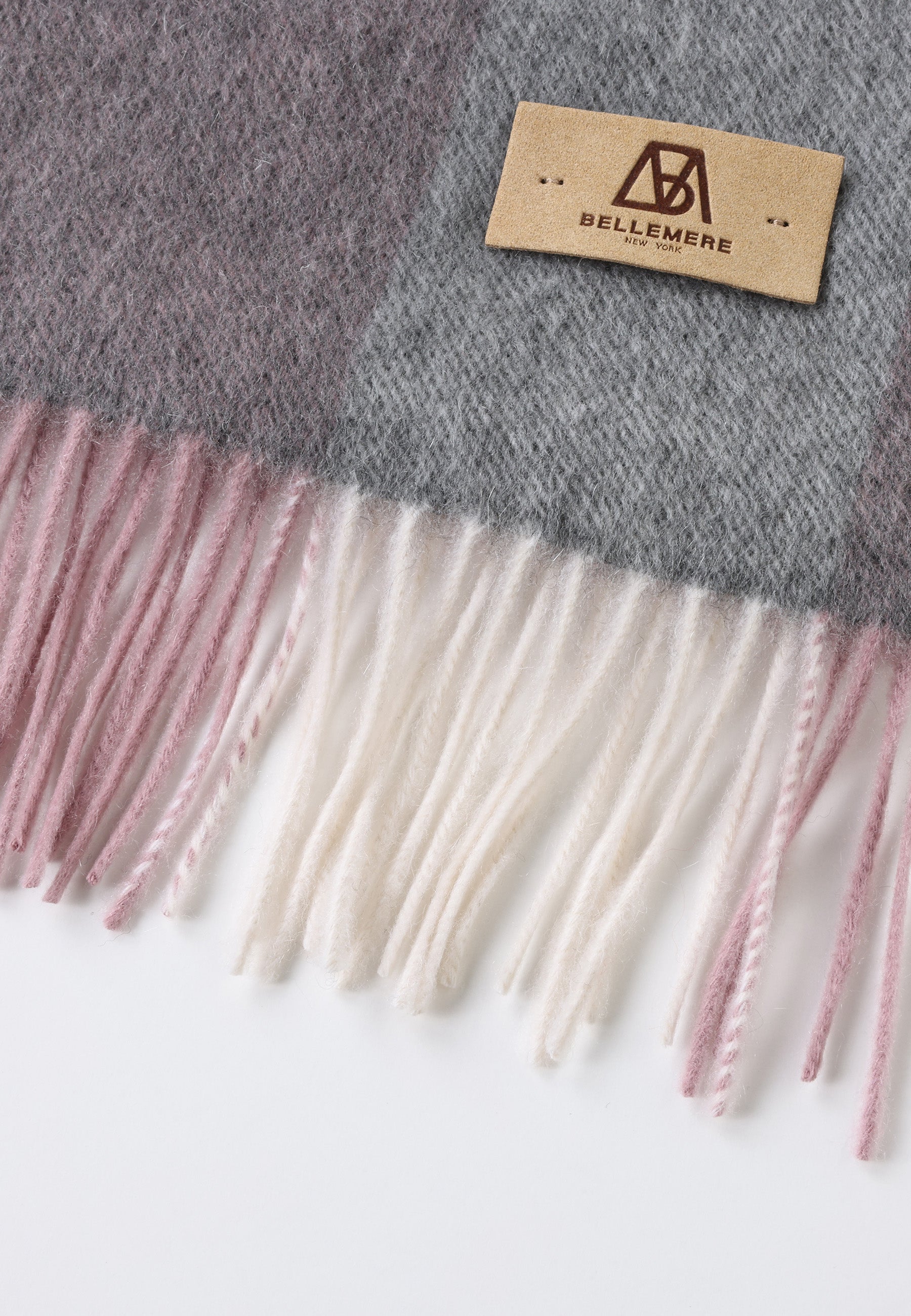 Checker Cashmere Plaid Scarf