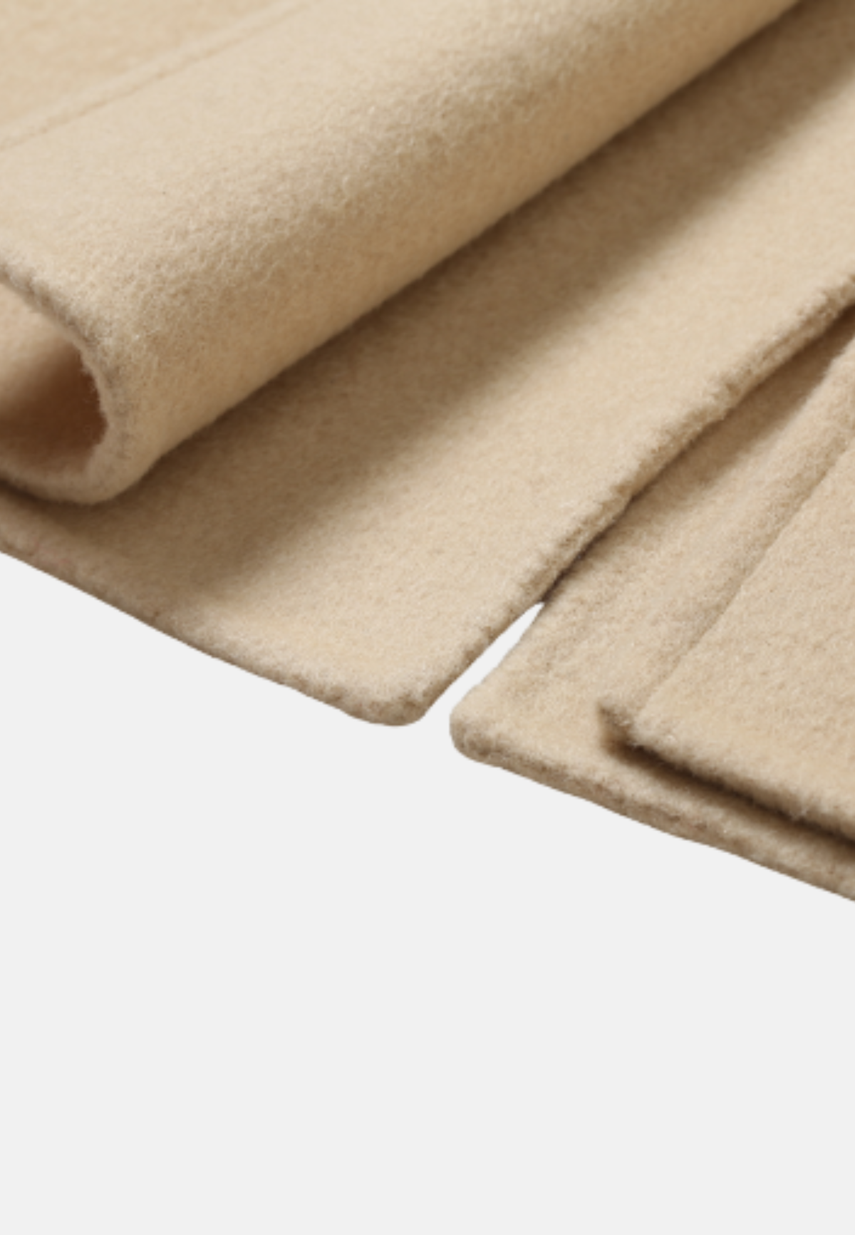 Manteau en laine beige