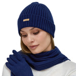 Load image into Gallery viewer, Merino Wool Gift Set (Scarf + Hat + Gloves)
