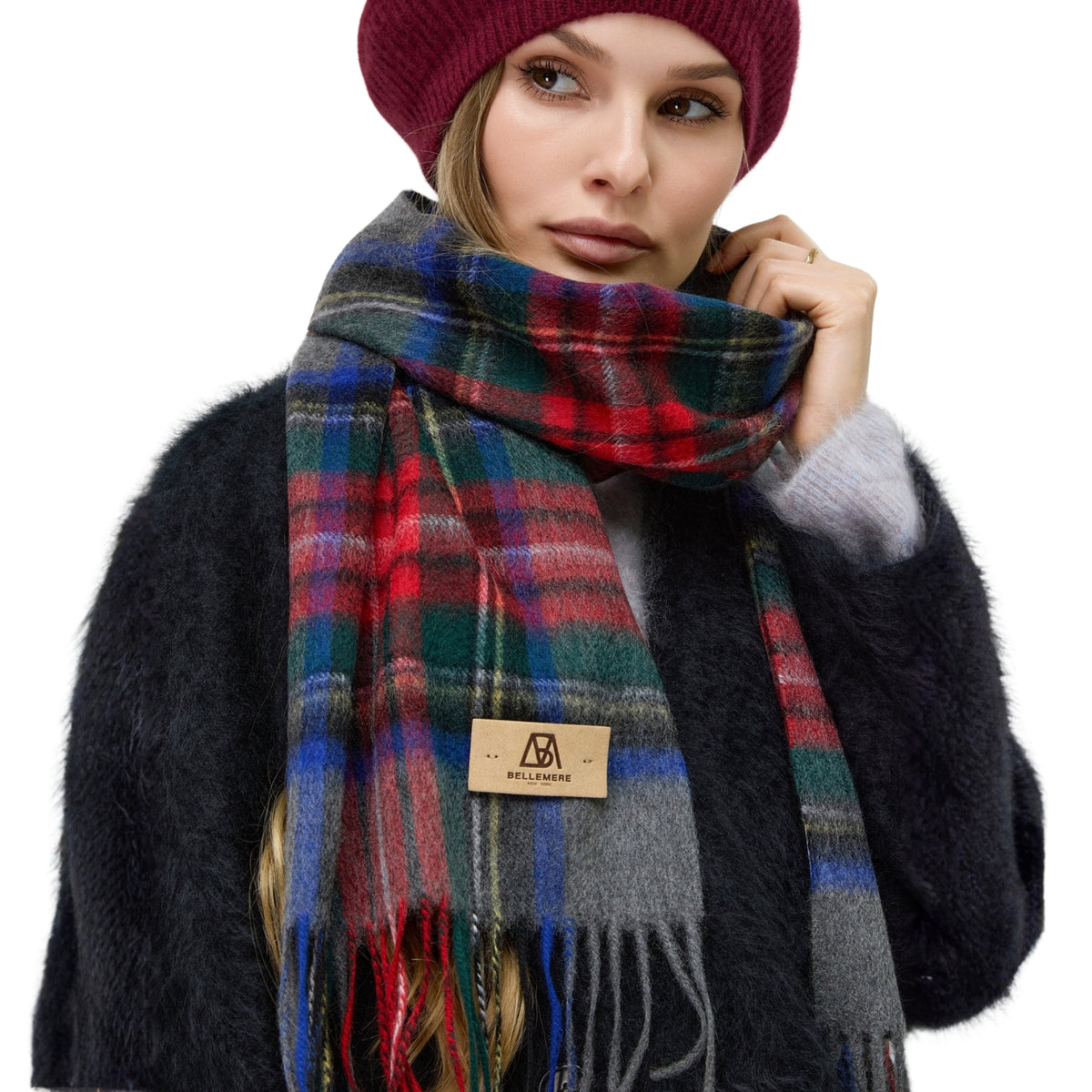 Cashmere checker elegant gift set