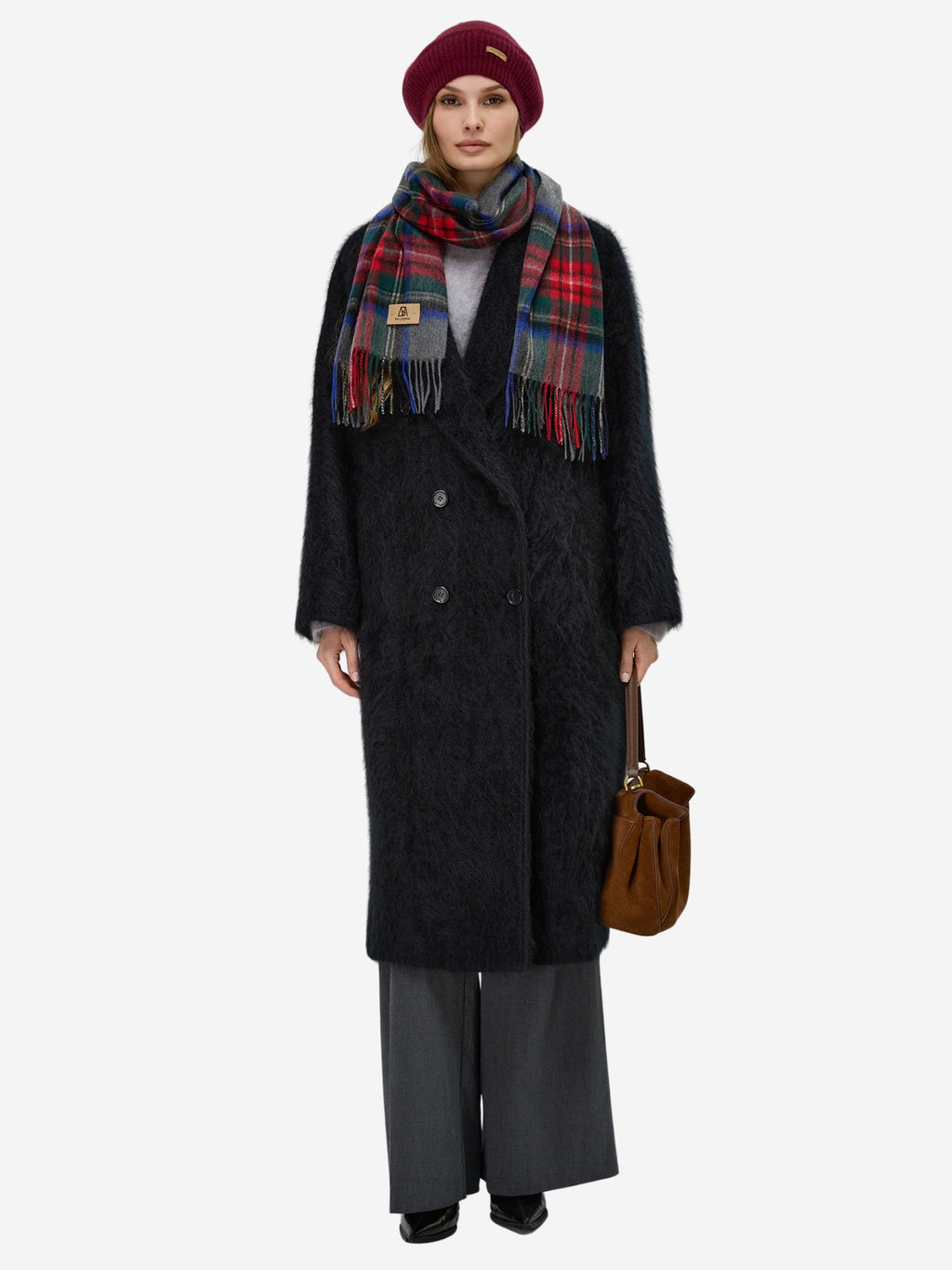 Cashmere checker elegant gift set
