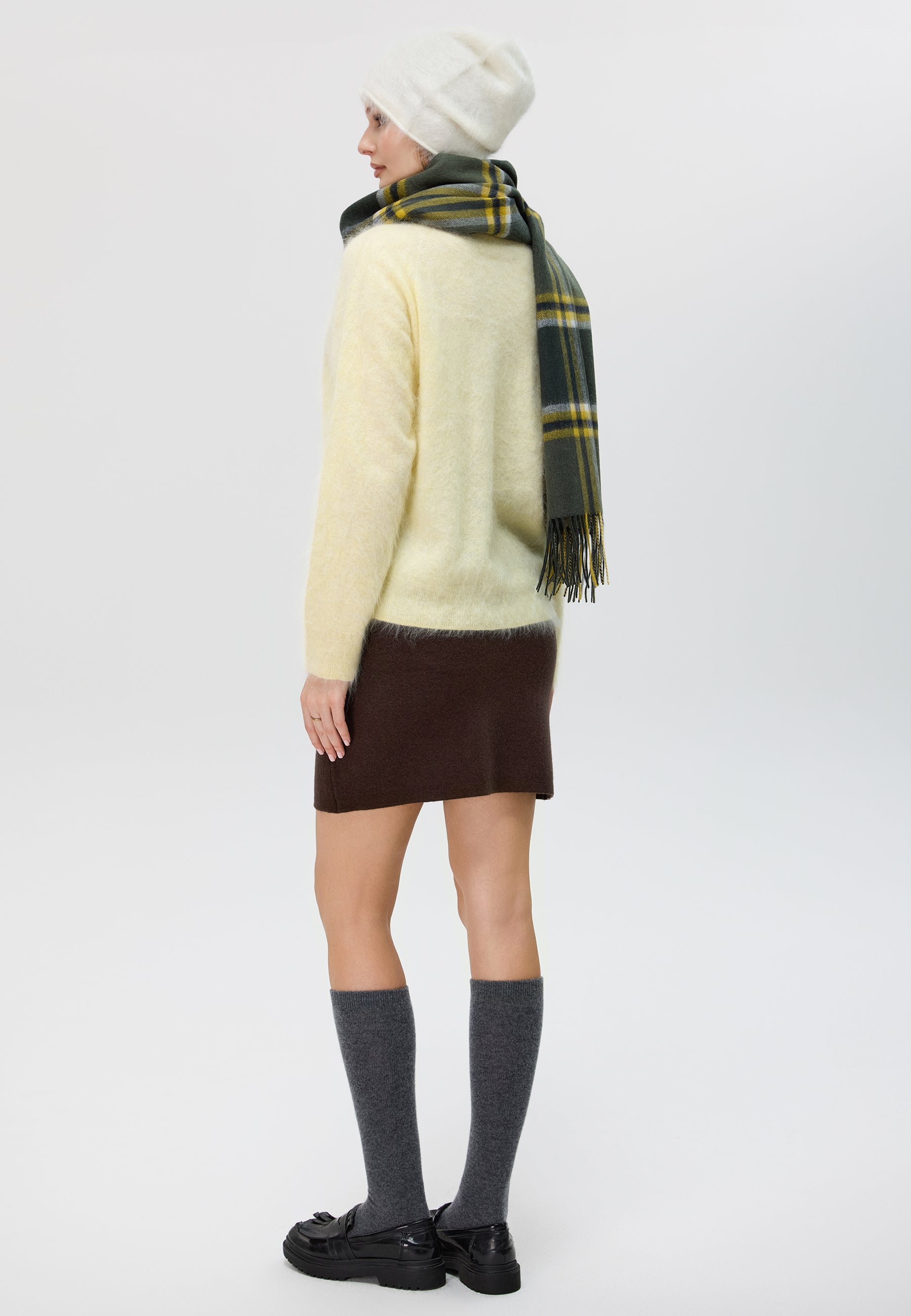 Brushed Pure Cashmere Hat