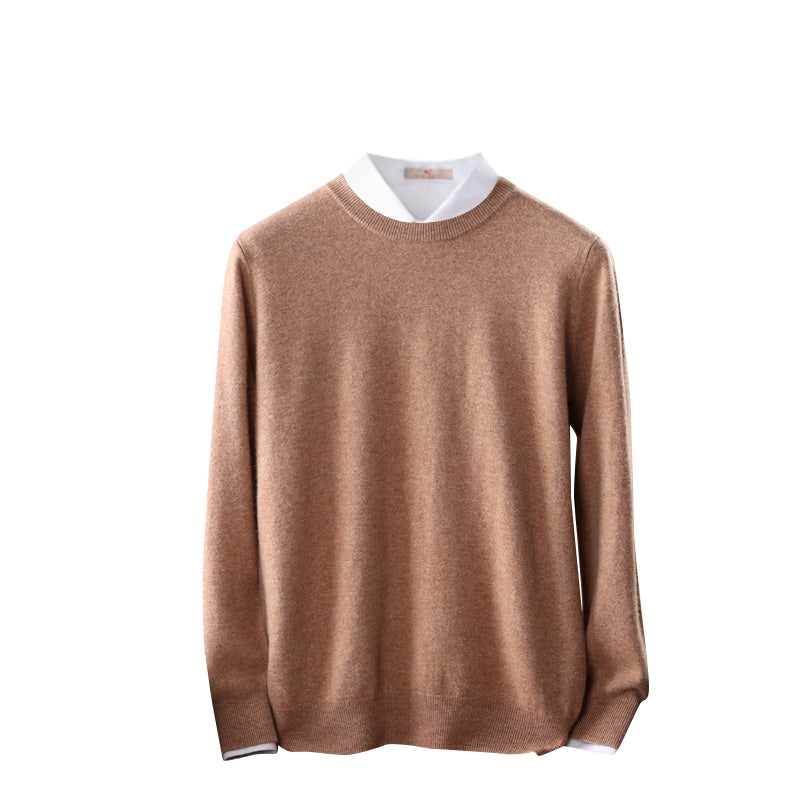Crew-Neck Sweater ( Merino Cashmere Blended)