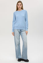 Charger l&#39;image dans la galerie, Cable-knit Crew Neck Cashmere Sweater
