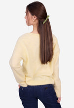 Load image into Gallery viewer, Brushed Silk Cashmere V - Neck Sweater
