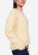 Load image into Gallery viewer, Brushed Silk Cashmere V - Neck Sweater
