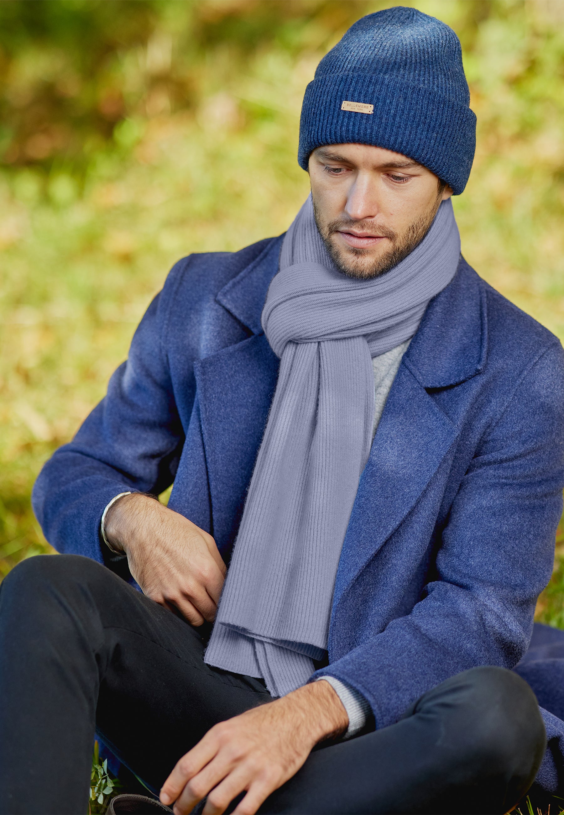 Ribbed Cashmere Scarf