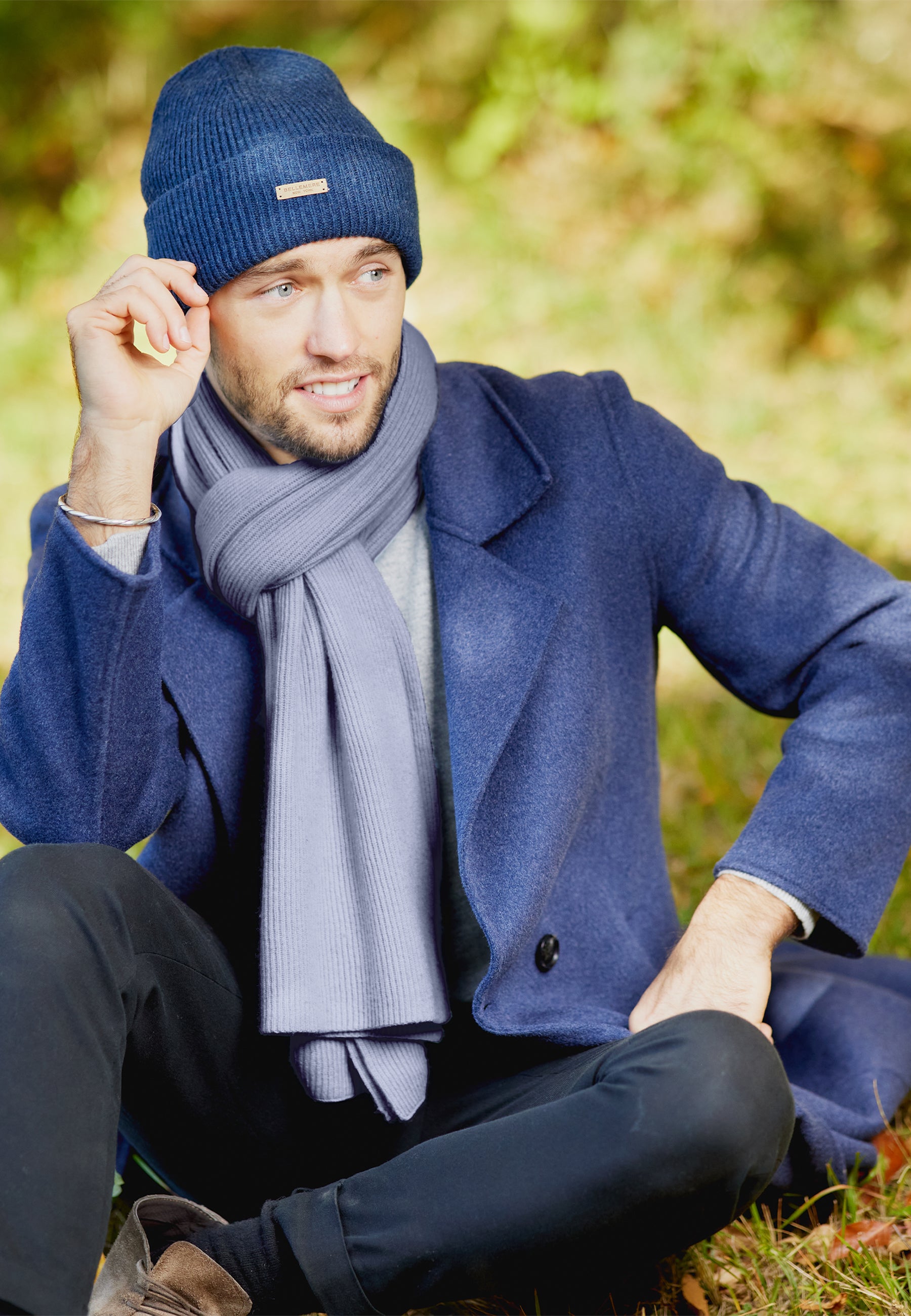 Ribbed Cashmere Scarf