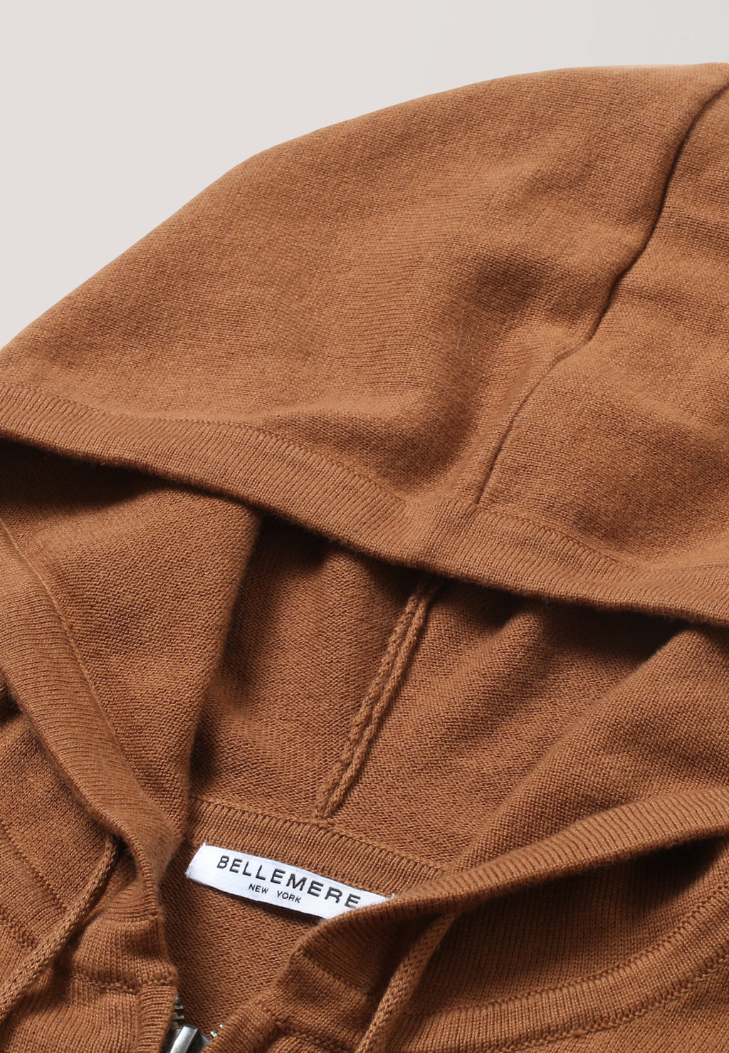 Cotton Cashmere Full Zip Slim Fit Hoodie