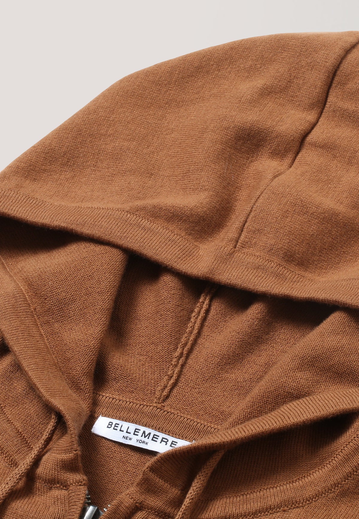 Cotton Cashmere Full Zip Slim Fit Hoodie